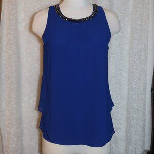 aina be ladies blue top size small